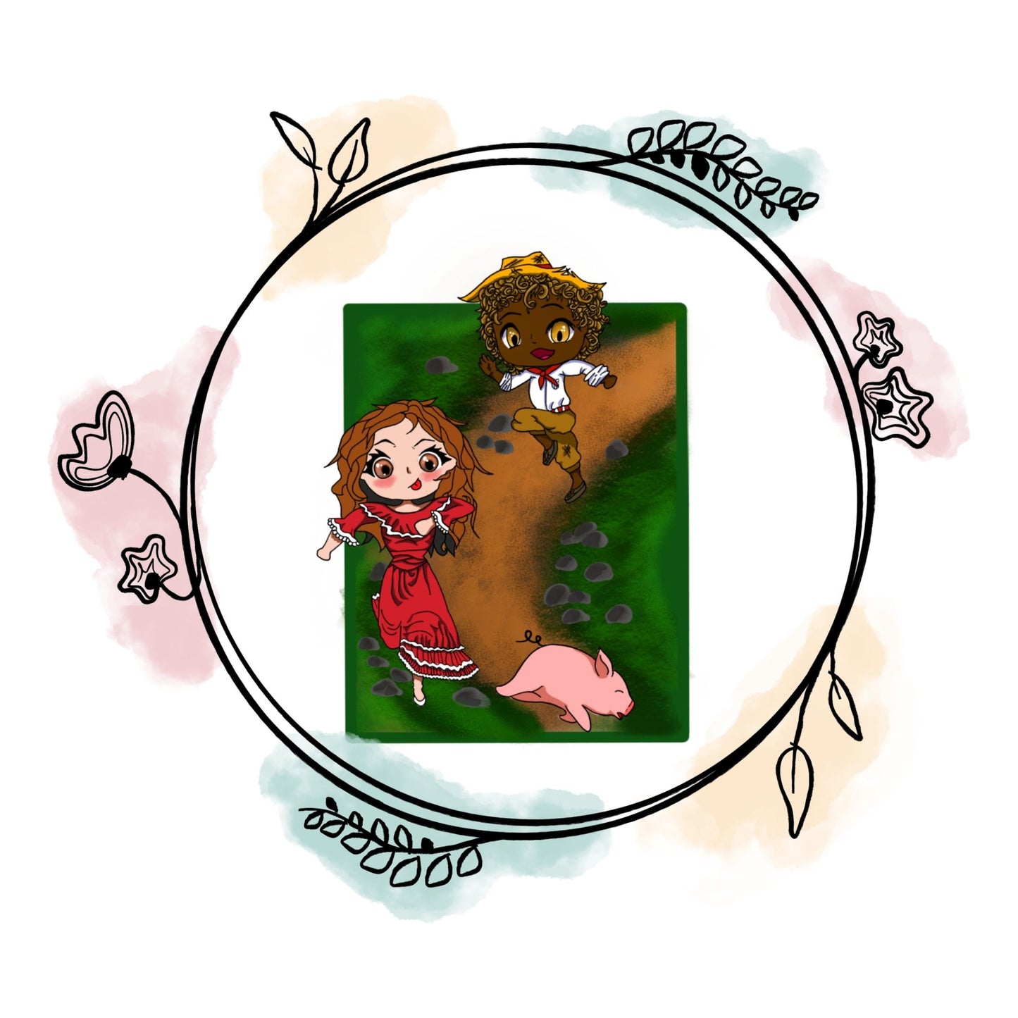 Española y Jibarito en campo