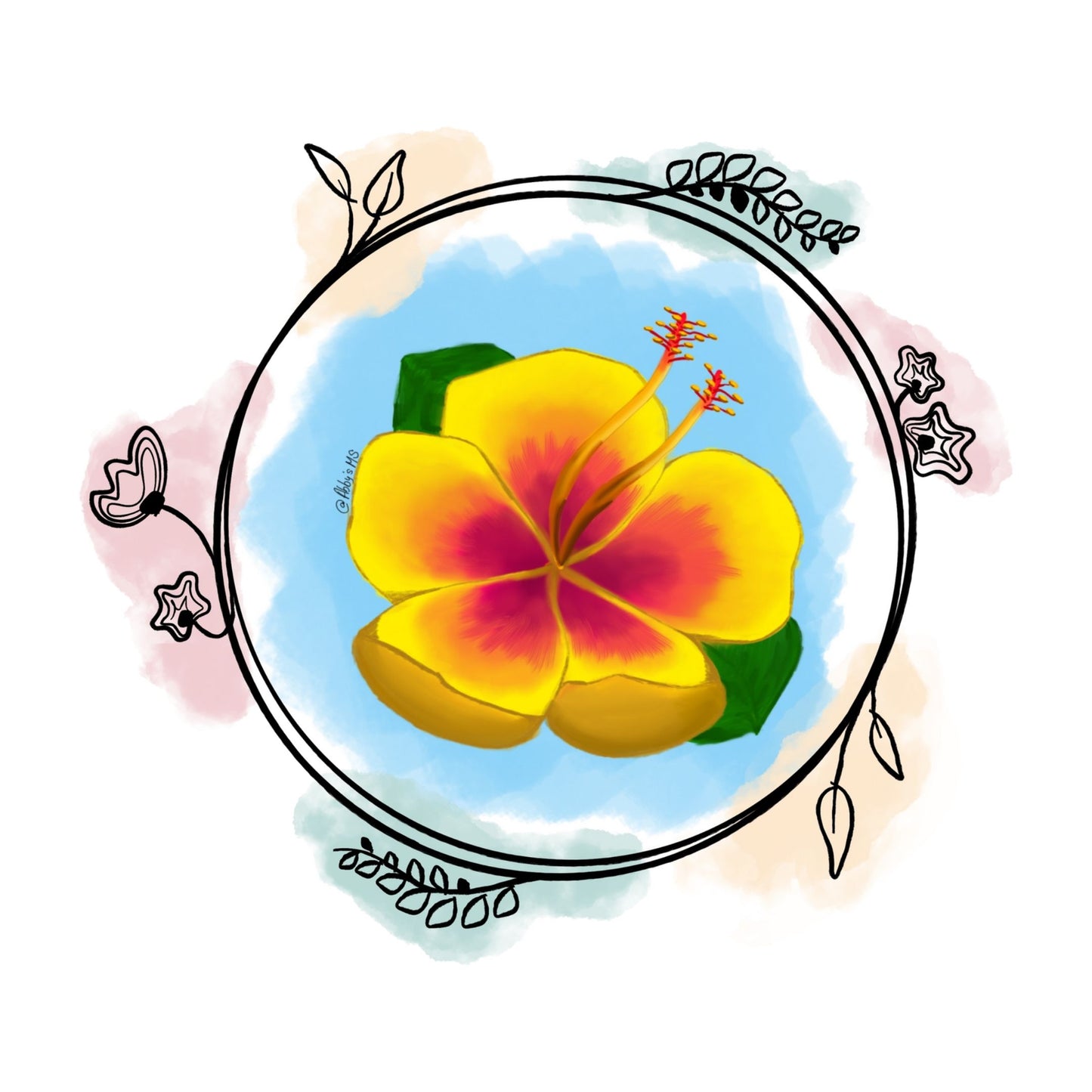 Flor de Maga Dibujada