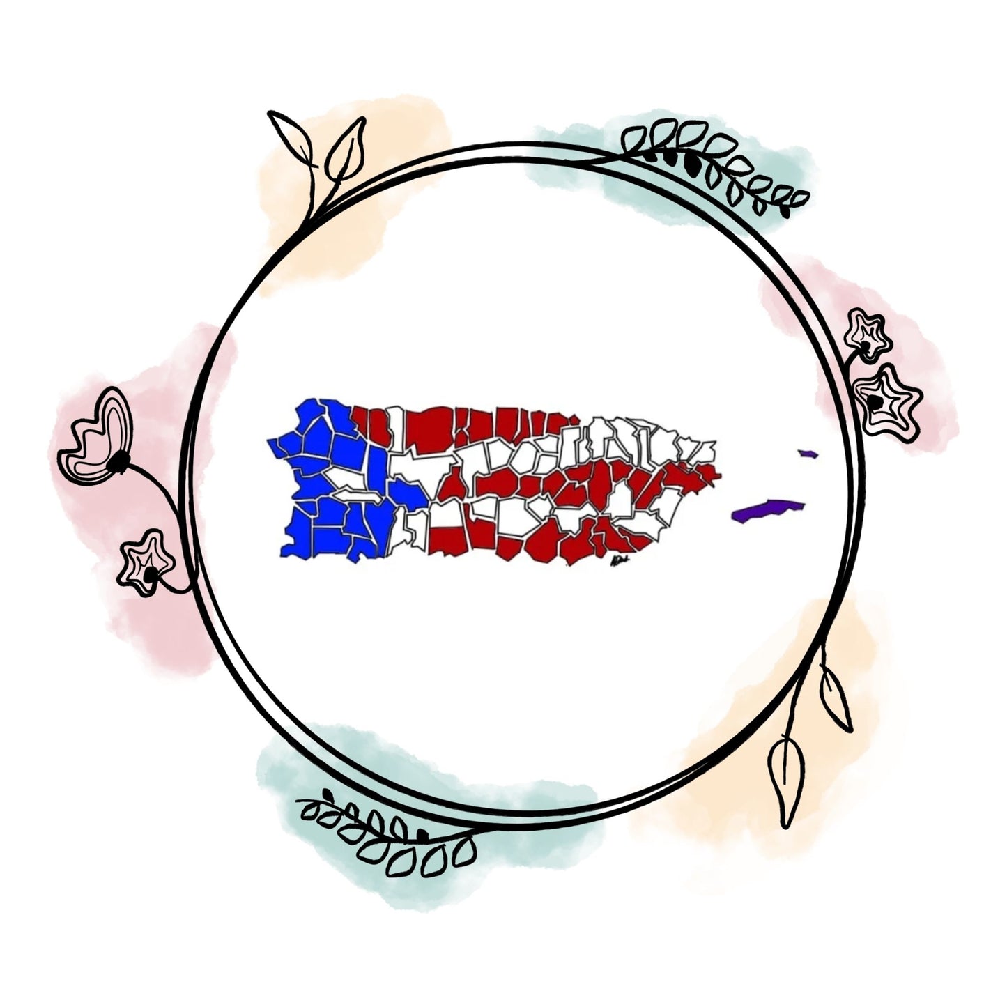 Puerto Rico Isla Bandera