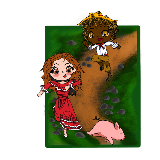 Española y Jibarito en campo