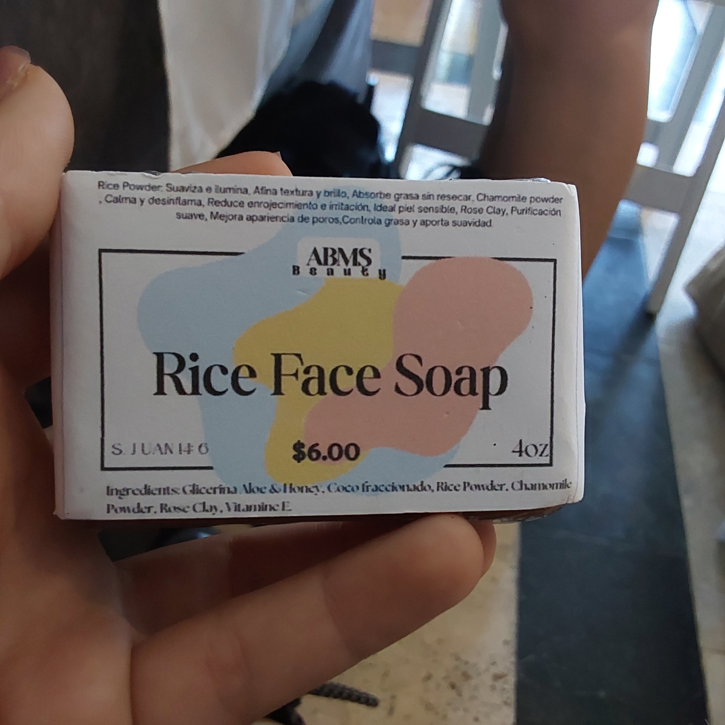 Rice face soap